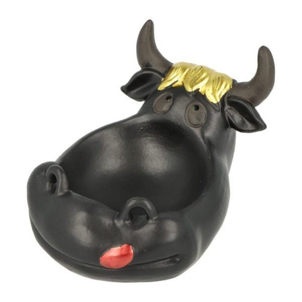 Cigaretový popelník Cow Black/Gold