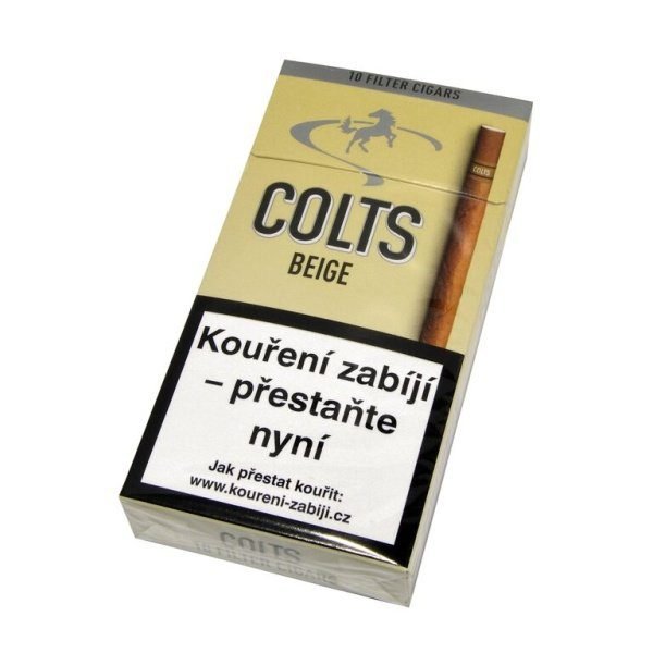 Doutníky Colts Filter Beige, 10ks, TT