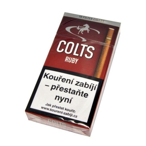 Doutníky Colts Filter Ruby, 10ks, TT