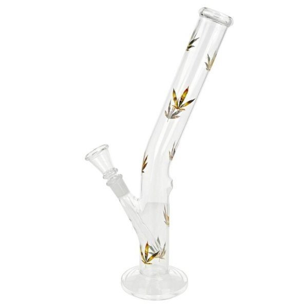 Skleněný bong Colored Leaves, 33cm
