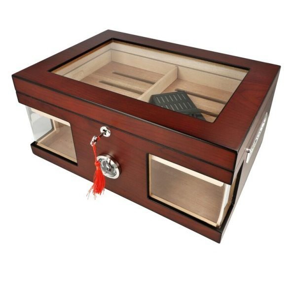Humidor na doutníky Gastro, prosklený 38x26x18cm