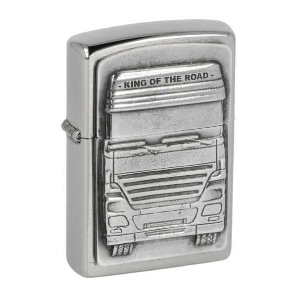 Zapalovač Zippo King of the Road, broušený