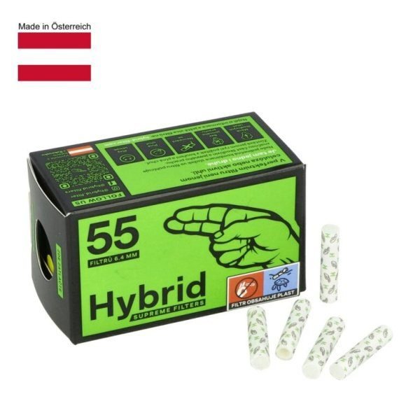 Cigaretové filtry Hybrid Supreme, 6,4mm