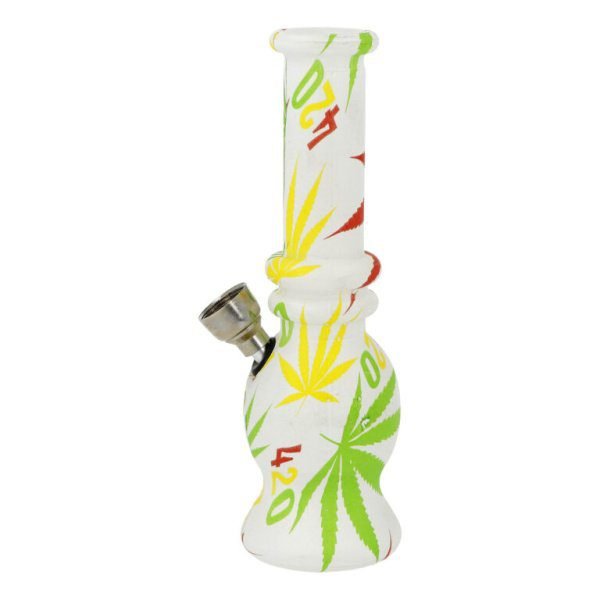 Skleněný bong Fully Colored, 14,5cm
