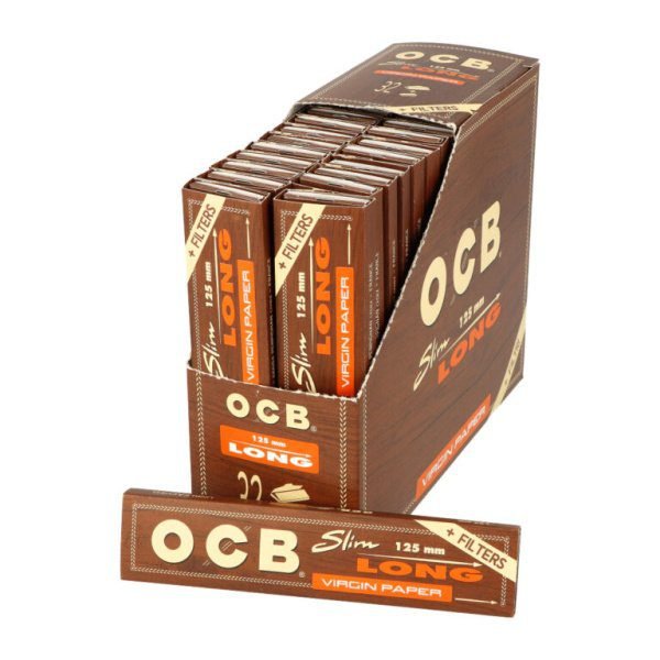 Cigaretové papírky OCB VIRGIN Slim Long + Tips