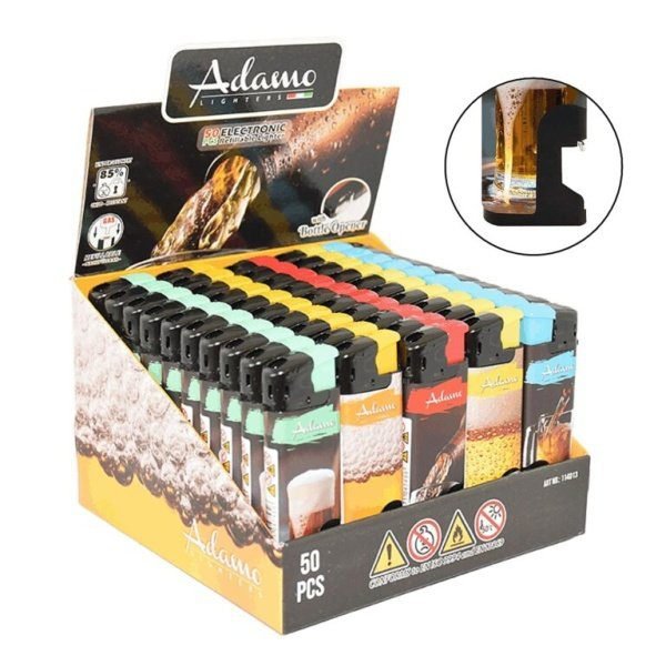 Zapalovač Adamo Piezo Beer, otvírák na pivo