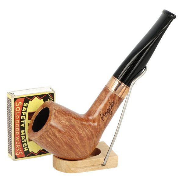 Dýmka Angelo Straight, měděný kroužek, filtr 9mm