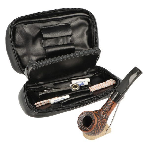 Sada dýmka Angelo, startovací set, dýmka rovná + etue VI, filtr 9mm