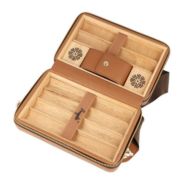 Humidor na doutníky Angelo Leather, 21x14x8cm