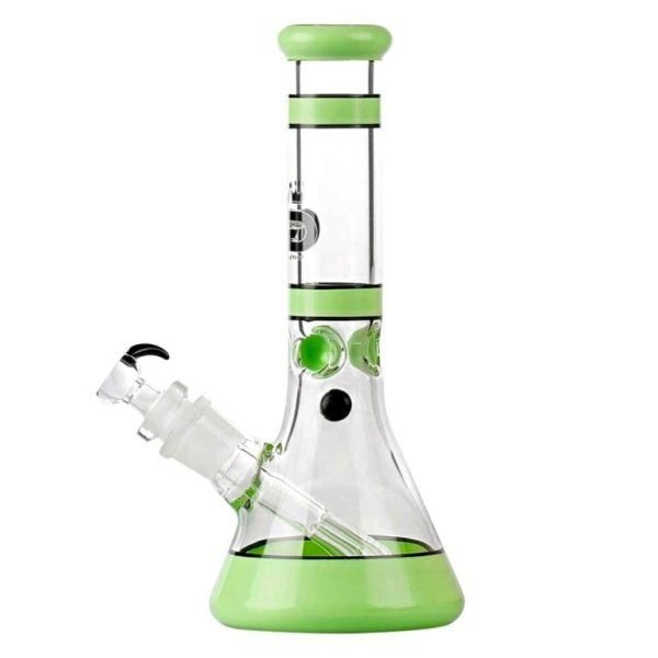 Skleněný bong Grace Glass Beaker Series Green, 30cm