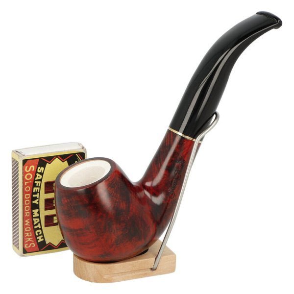 Dýmka Jean Claude Meerschaum zahnutá, I, filtr 9mm