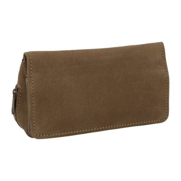 Pouzdro na 2 dýmky Leather, hnědé