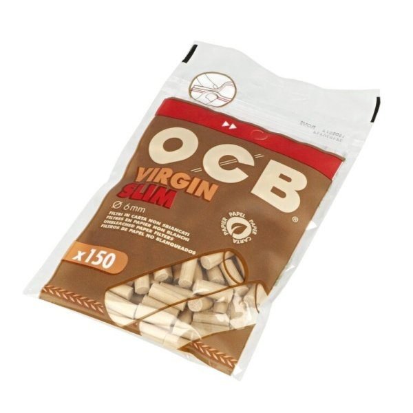 Cigaretové filtry OCB Slim Virgin, 6mm