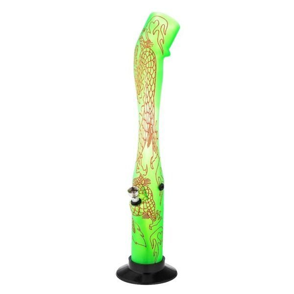 Bong akrylový Dragon zelený, 41cm