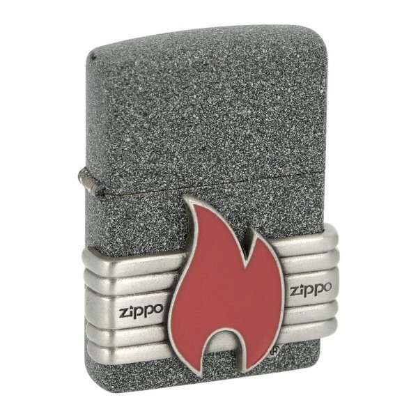 Zapalovač Zippo Red Vintage Wrap, matný