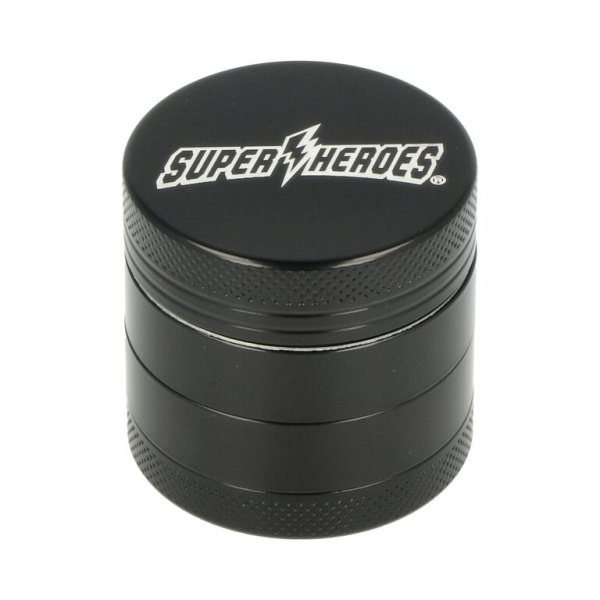 Drtič tabáku keramický Super Heroes Black, 4.díl.,40mm