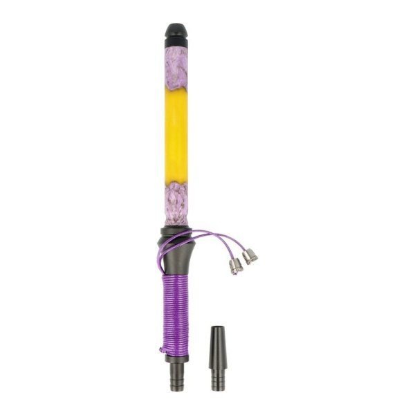Kovový náústek pro vodní dýmky Wandy Nagoya, purple + adaptér, 33cm