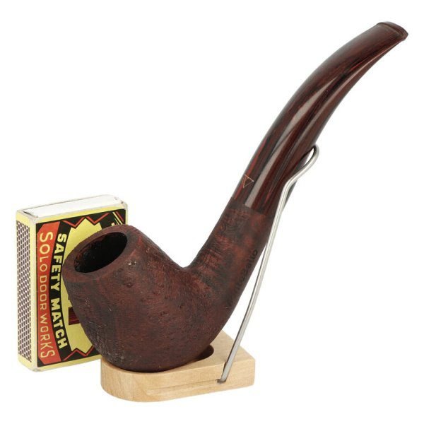Dýmka MonteBello Bent Billiard, pískovaná, filtr 9mm