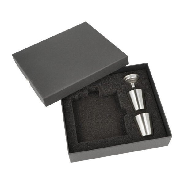 Hip Flask kazeta, 6oz, 2cups