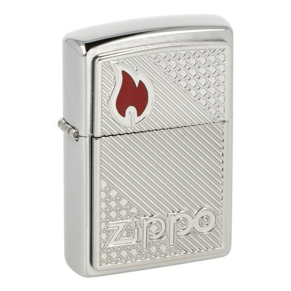 Zapalovač Zippo Tiles Emblem, broušený