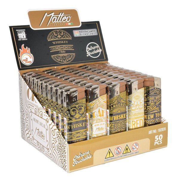 Zapalovač Matteo Piezo Whiskey