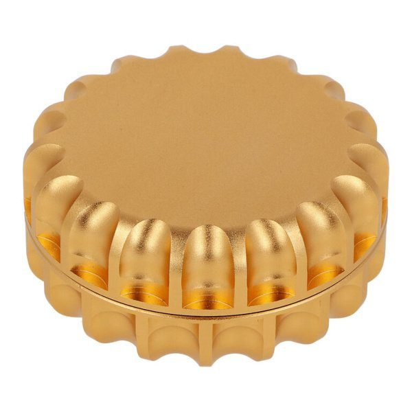 Drtič tabáku kovový Super Heroes ALU Gold, 2.dílný, 63mm