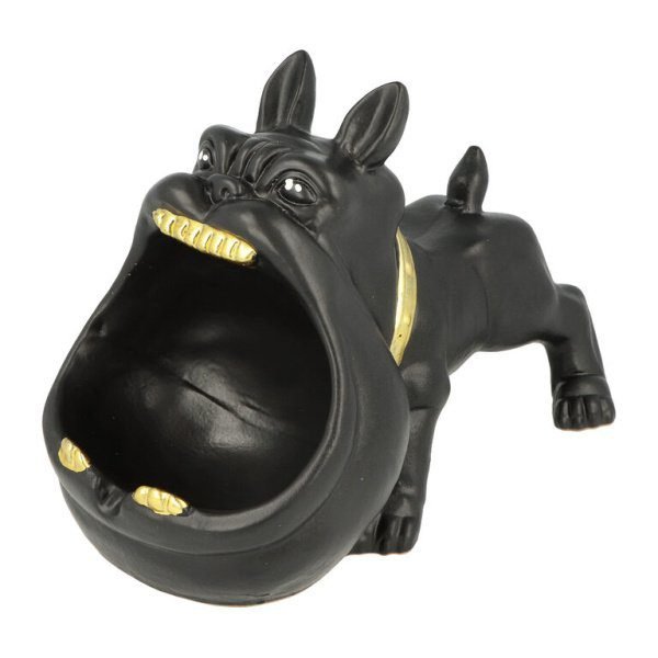 Cigaretový popelník Dog Black/Gold