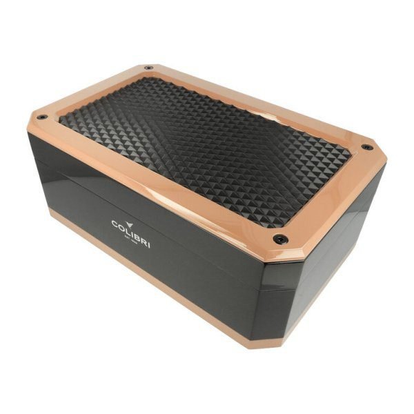 Humidor na doutníky Colibri Rally Gold, 40x25x16cm