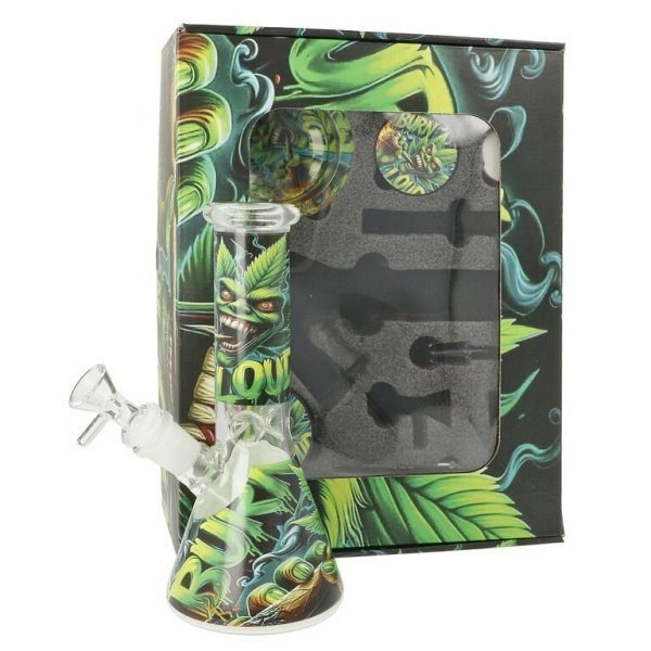 Skleněný bong SET HH, 20cm
