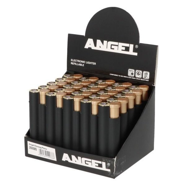 Zapalovač Angel Jet Flame Black Rubber