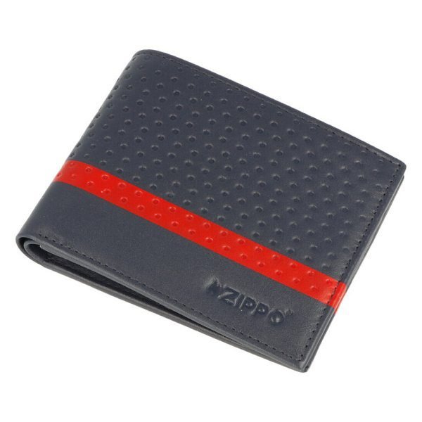 Zippo peněženka, kožená, Navy blue, bankovky + karty