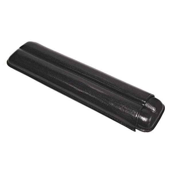 Pouzdro na 2 doutníky Etue, černé, koženka, 210mm