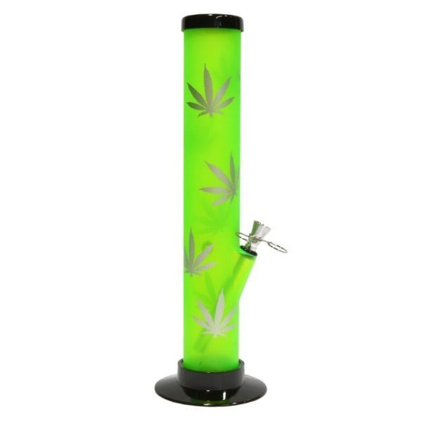 Bong akryl Listy zelený 33cm