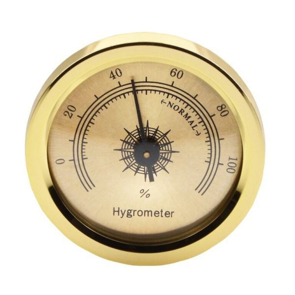 Vlhkoměr zlatý s magnetem, 45mm