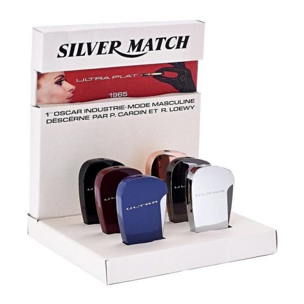 Zapalovač Silver Match Ultra Lighter, 6mix