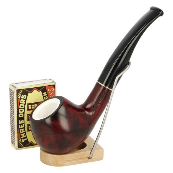 Dýmka Jean Claude Meerschaum zahnutá, I, filtr 9mm